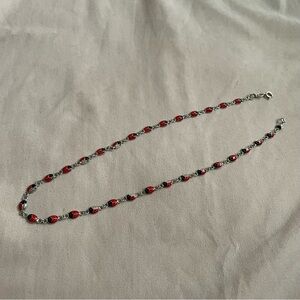 sterling silver ladybug necklace🩷